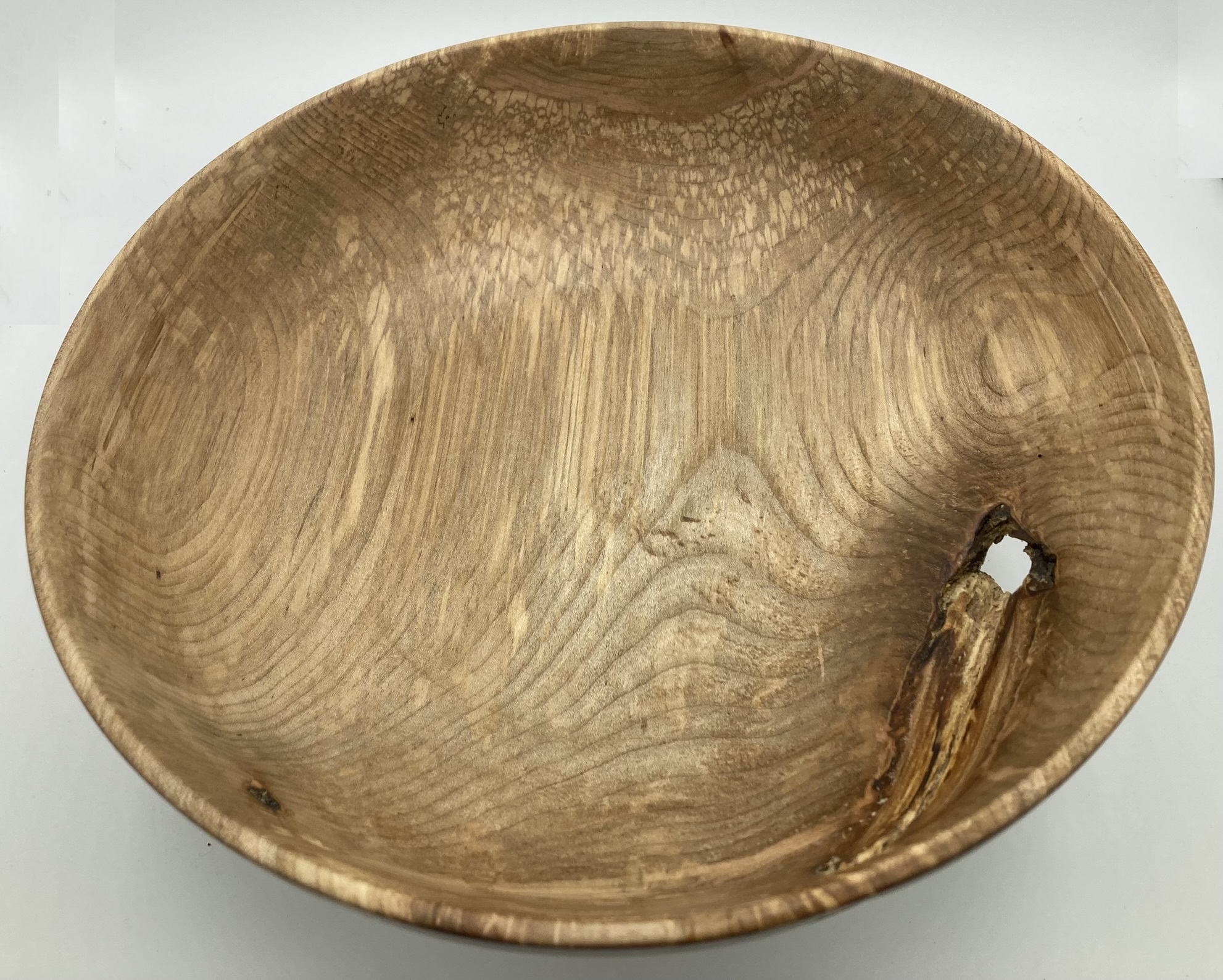 Hand Turned 10.5 Spalted Maple Bowl